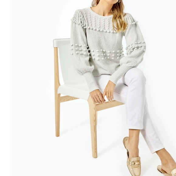 Lilly Pulitzer Sweaters - NWT Lilly Pulitzer Kippa Sweater Heathered Seaside Grey